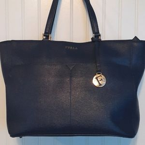 Furla Navy Blue Handbag